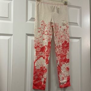 GapKids Cream & Orange-ish Leggings
